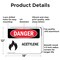 Signmission Acetylene Danger Sign, Aluminum, 18in W x 12in L, 2PK OS-2PACK-DS-A-1218-L-1988 - alternate 8